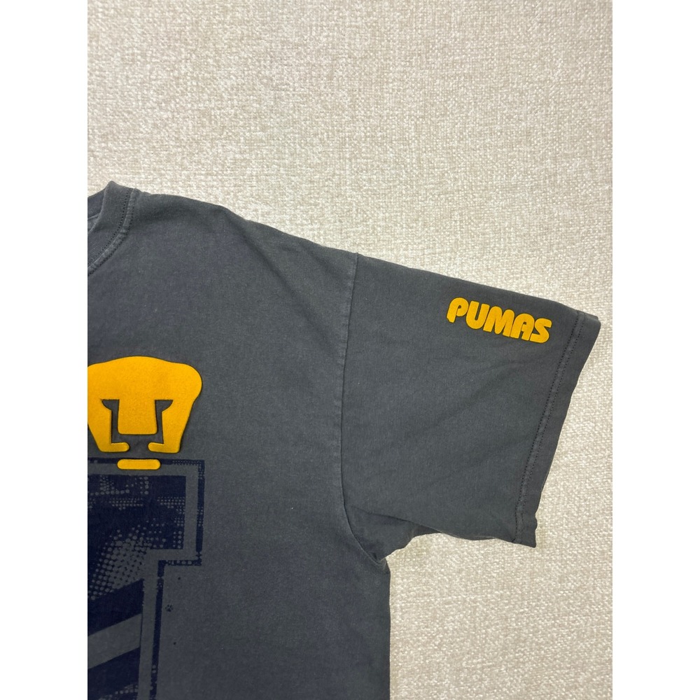 Pumas UNAM Club Universidad Mens XL Gray Graphic T-Shirt Soccer Liga MX Gapac - Picture 4 of 8